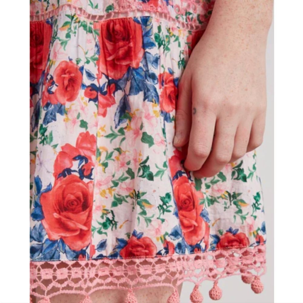 LoveShackFancy Novalie Crochet‎ Embroidered Eyelet Cotton Floral Dress sz… - Picture 9 of 16